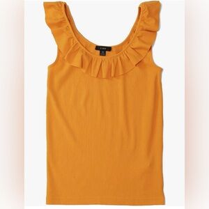 J Crew XS ruffle tank top